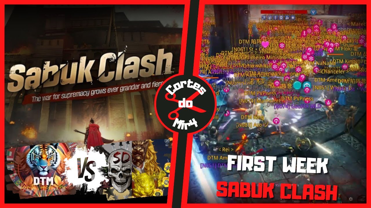PRIMEIRA FASE DA MAIOR GUERRA DO MIR4, SABUK CLASH!! DTM & TEAM vs HOF & TEAM | MIR4