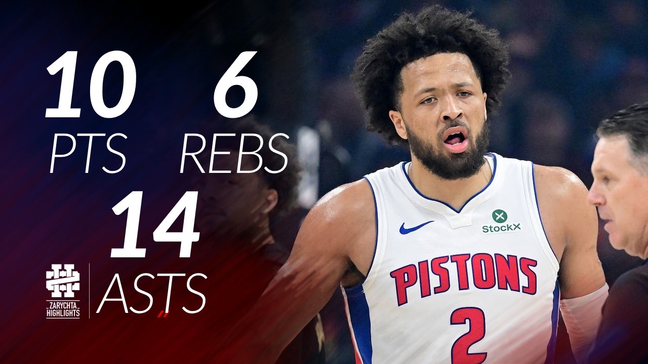 Cade Cunningham 10 pts 6 rebs 14 asts vs Cavs 25/26 season