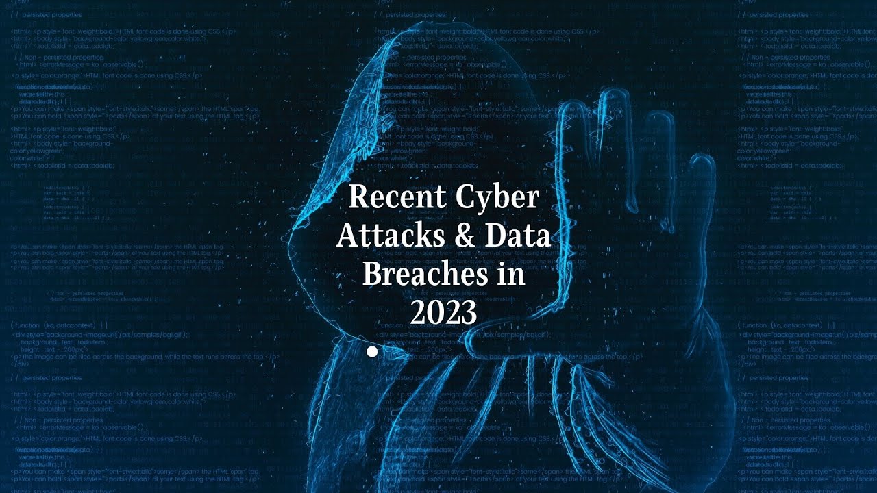 Recent Cyber Attacks & Data Breaches in 2023 | Recent Cyber Attacks 2023