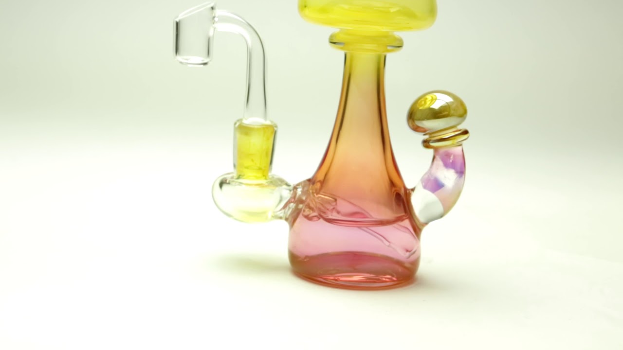 Dabber Box - Foggy Mountain - Yellow and Peach Mushroom