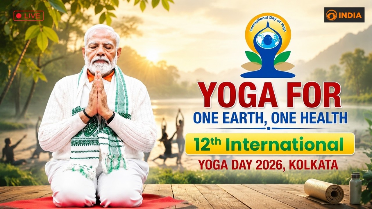 LIVE: PM Modi graces the 12th International Day of Yoga celebrations in Kolkata