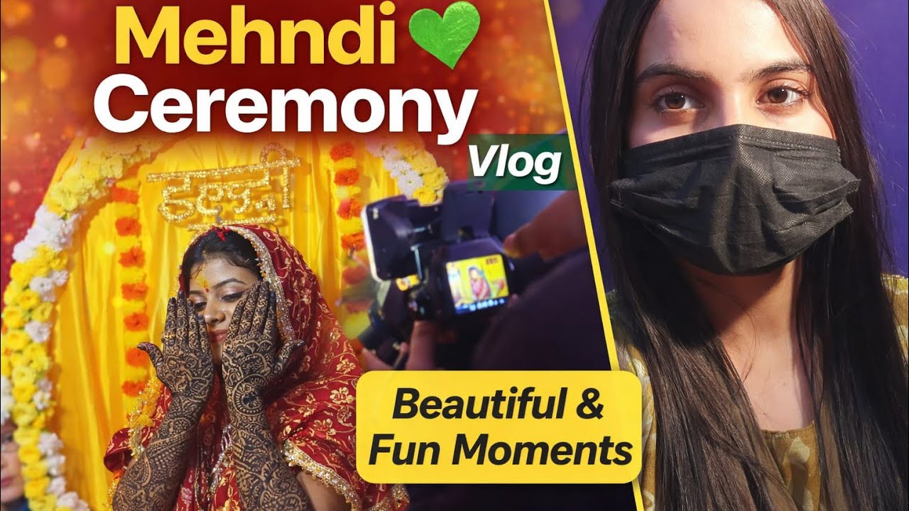 Mehndi Ceremony vlog 💚 | Wedding Function | Family Time |Beautiful memories with Family 🫶🏻😍