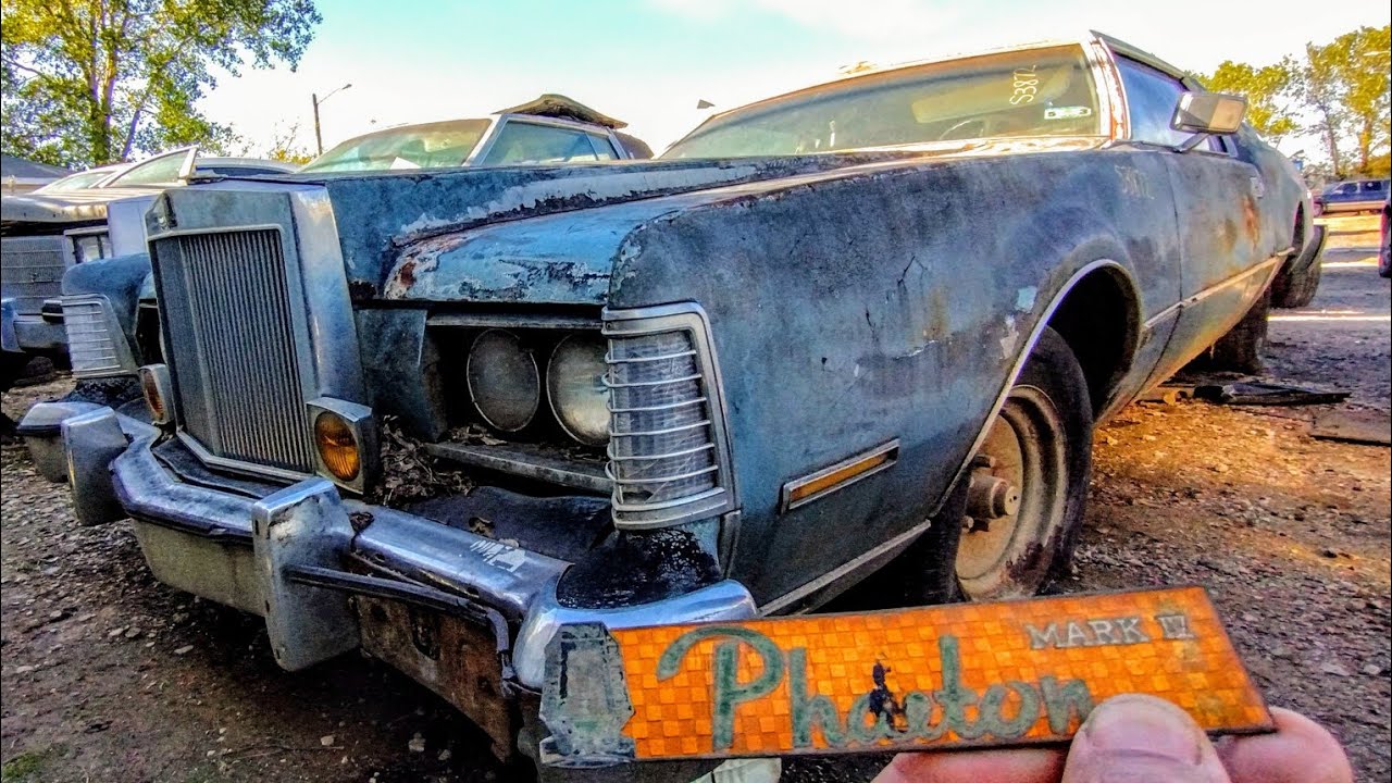 Very Rare Bona Fide Pimp Mobile. 1974 Lincoln Continental Mark IV Phaeton Sport Saloon Junkyard Find