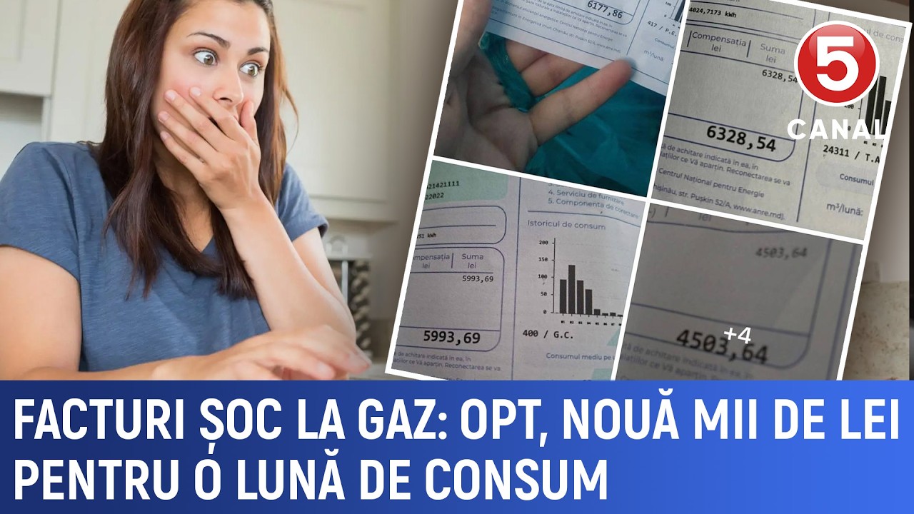Facturi șoc la gaz: Opt, nouă mii de lei pentru o lună de consum