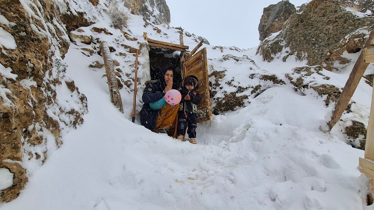 Miraculous rescue in a mountain cave and harsh snowy conditions