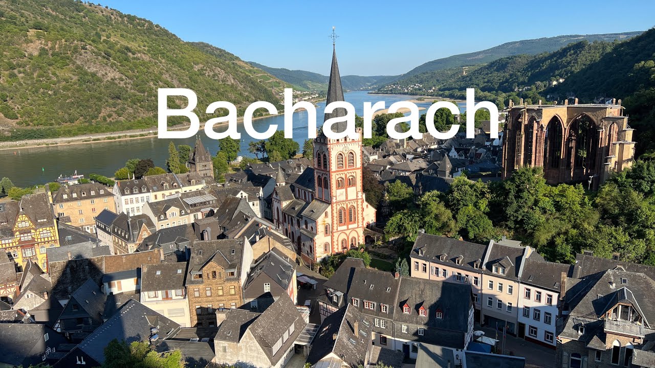 Bacharach, a town in Mainz-Bingen. Rheinland- Palatinate district of Germany. #bacharach #germany