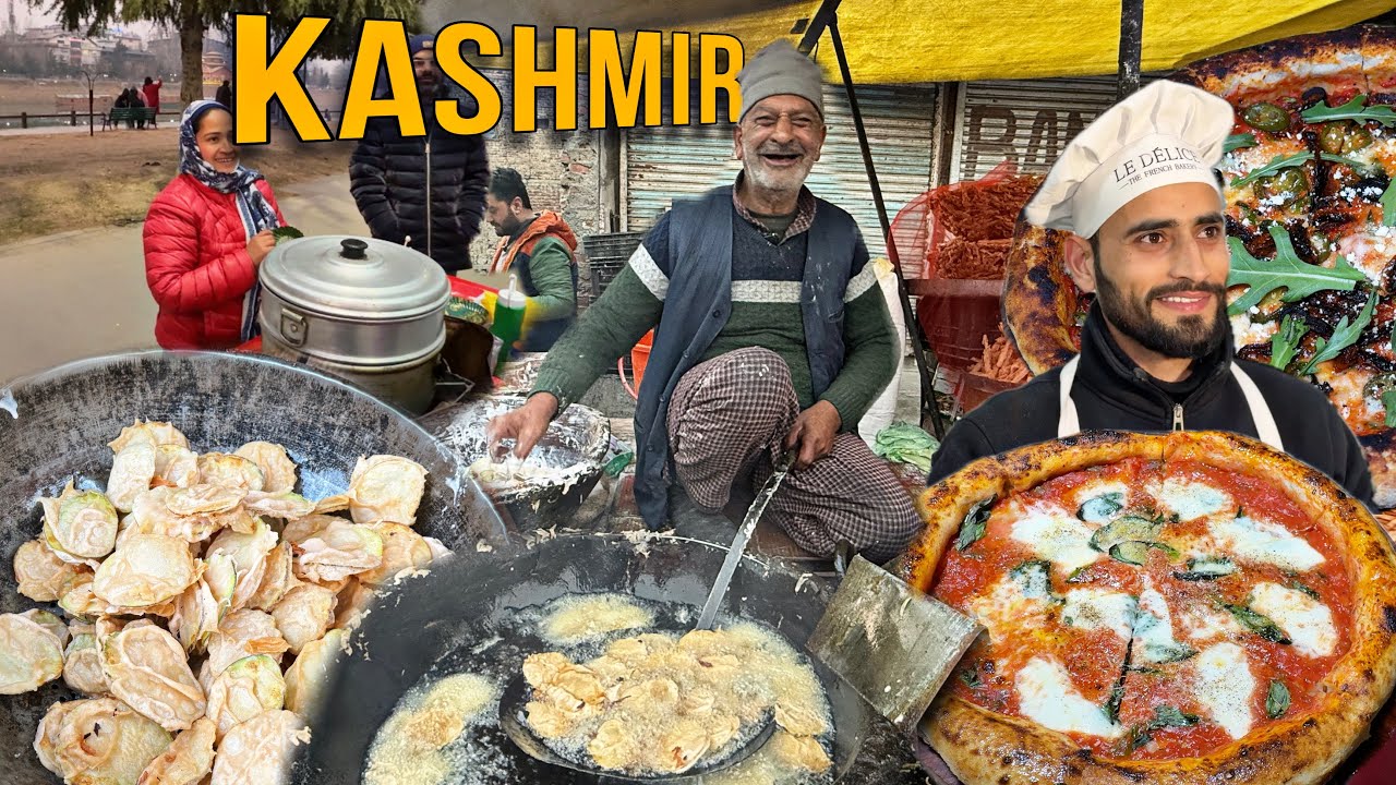 KASHMIRI Street Food HEAVEN | CRISPY FRITTERS, Neapolitan PIZZA & MOMOS🔥