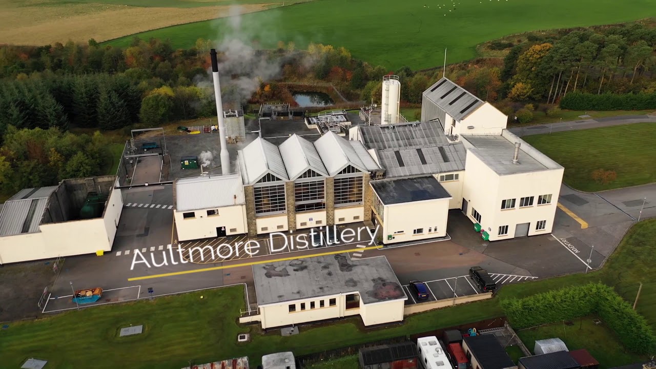 The Dram Drone at Aultmore distillery