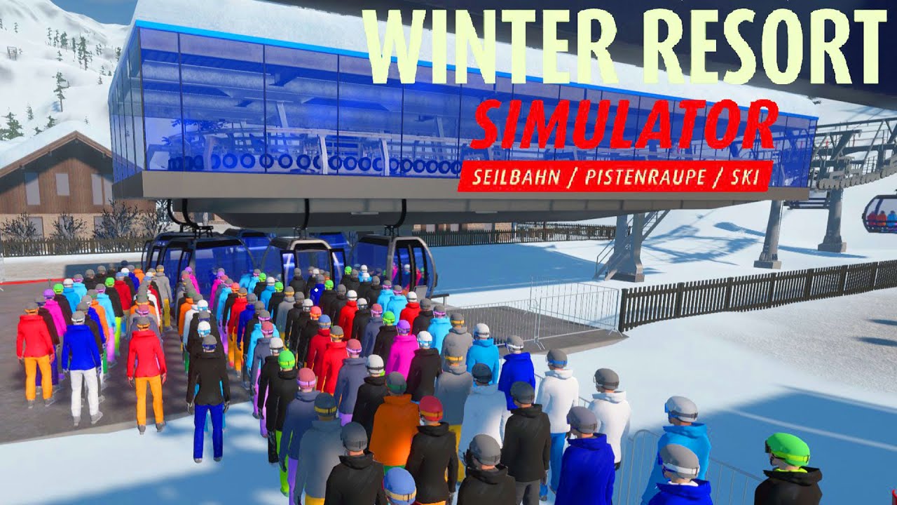 Winter Resort Simulator #5 Menschenmassen zu besuch