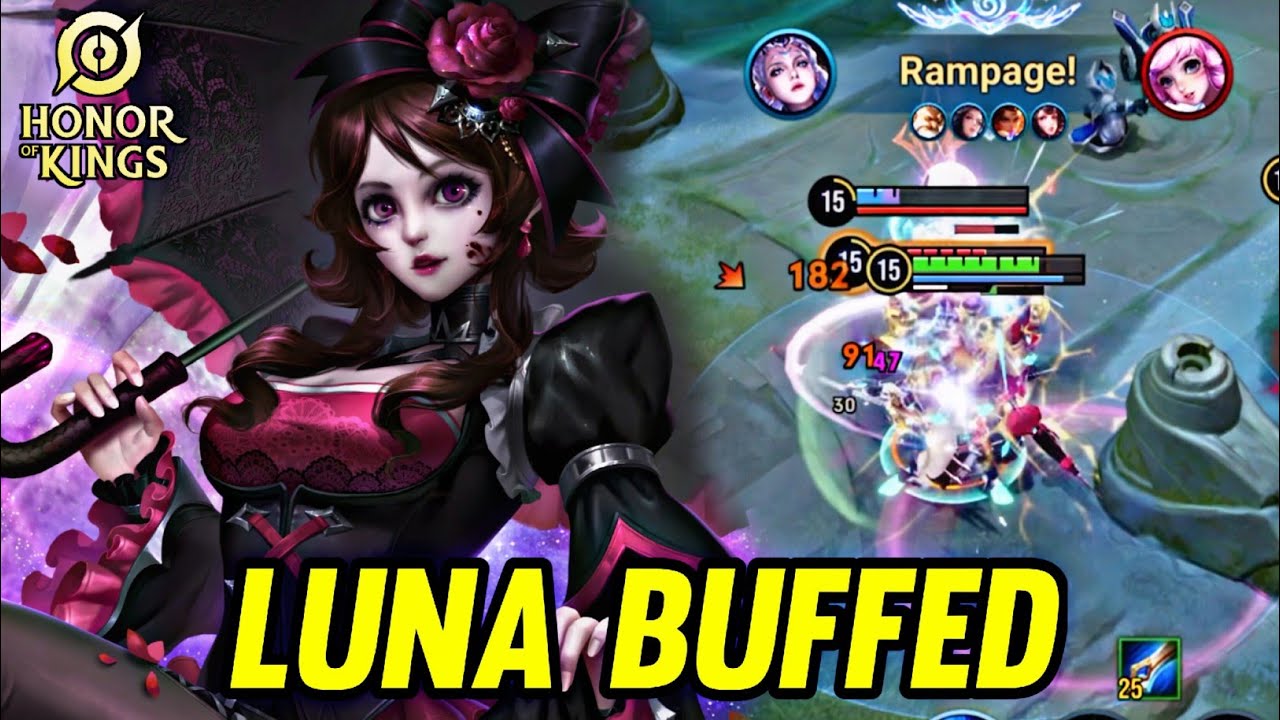 HOK : LUNA BUFFED NEW PATCH - HONOR OF KINGS