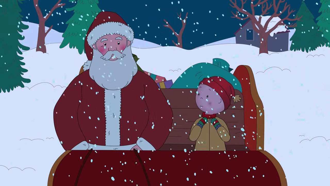 El ayudante de Santa | Caillou Español Castellano - WildBrain | Caricaturas para niños