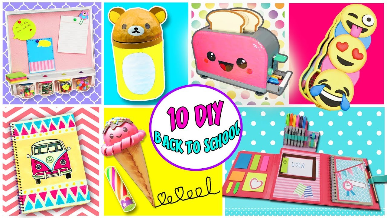 10 Amazing DIY BACK TO SCHOOL - Make your School Supplies | aPasos Crafts DIY