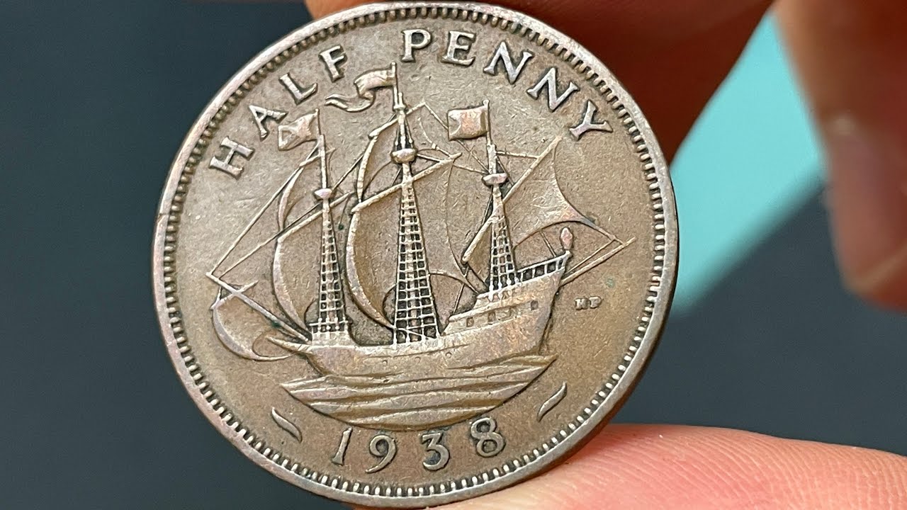 1938 United Kingdom Half Penny Predecimal Coin &bull;&nbsp;Values, Information, Mintage, History, and More