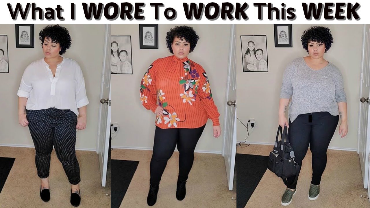 PLUS SIZE What I Wore This Week To Work - Business Casual