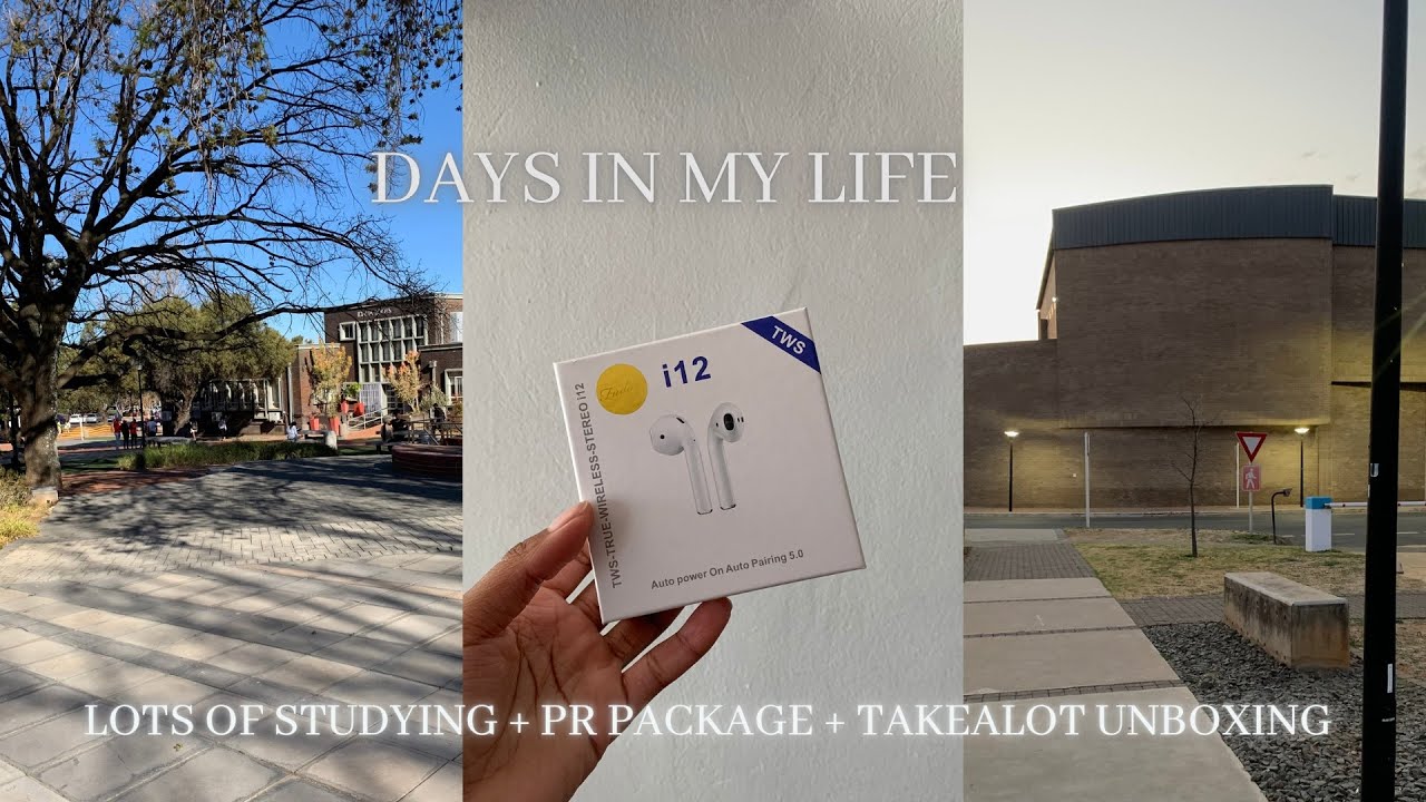 days in a life of a UFS student: PR package + productive week of studying | South African youtuber