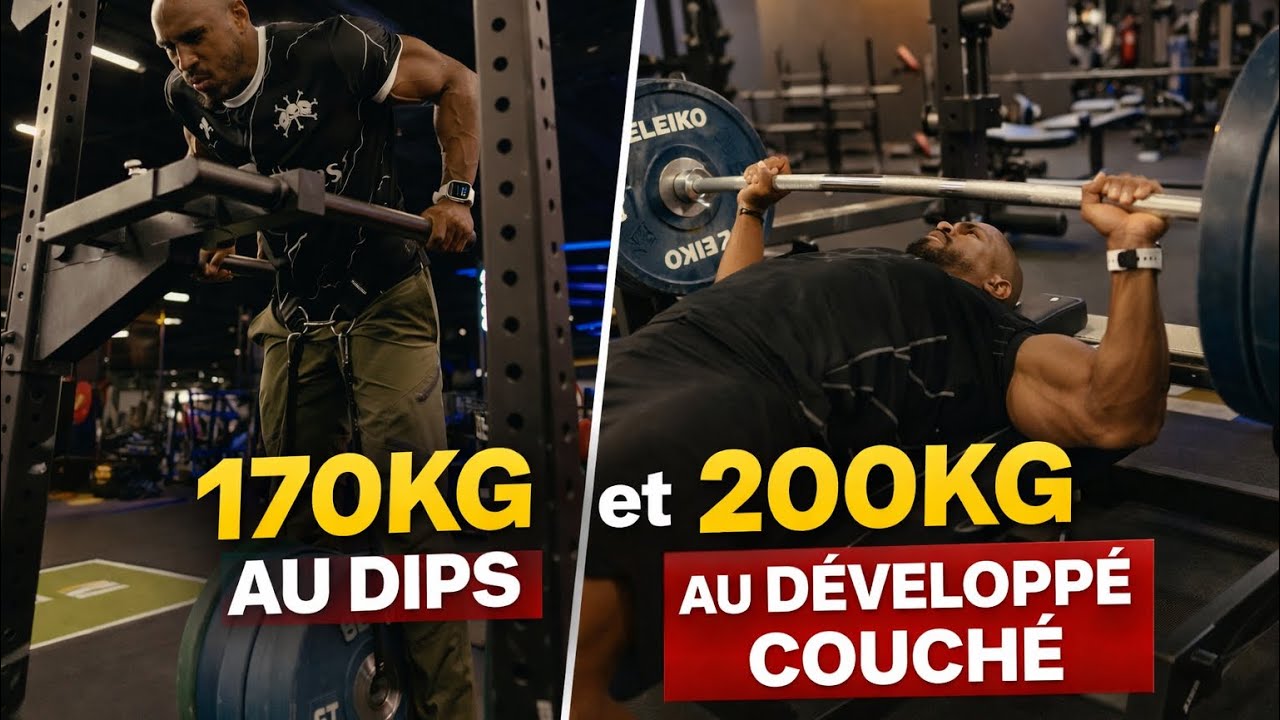 200KG AU DÉVELOPPÉ COUCHÉ, 170KG AU DIPS