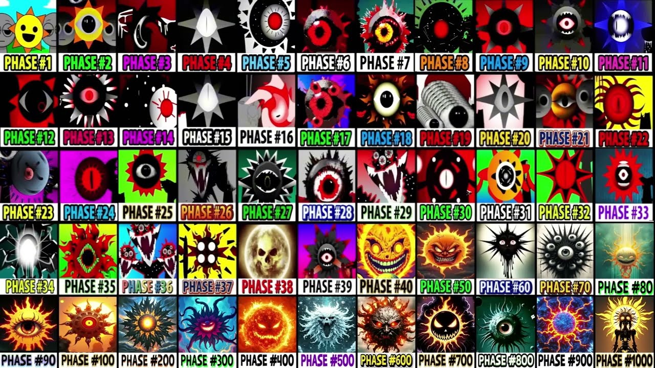 Incredibox Sprunki Mix All Phases: Phase 1 VS Phase 2 VS Phase 3 VS Phase 4 VS Phase 5 