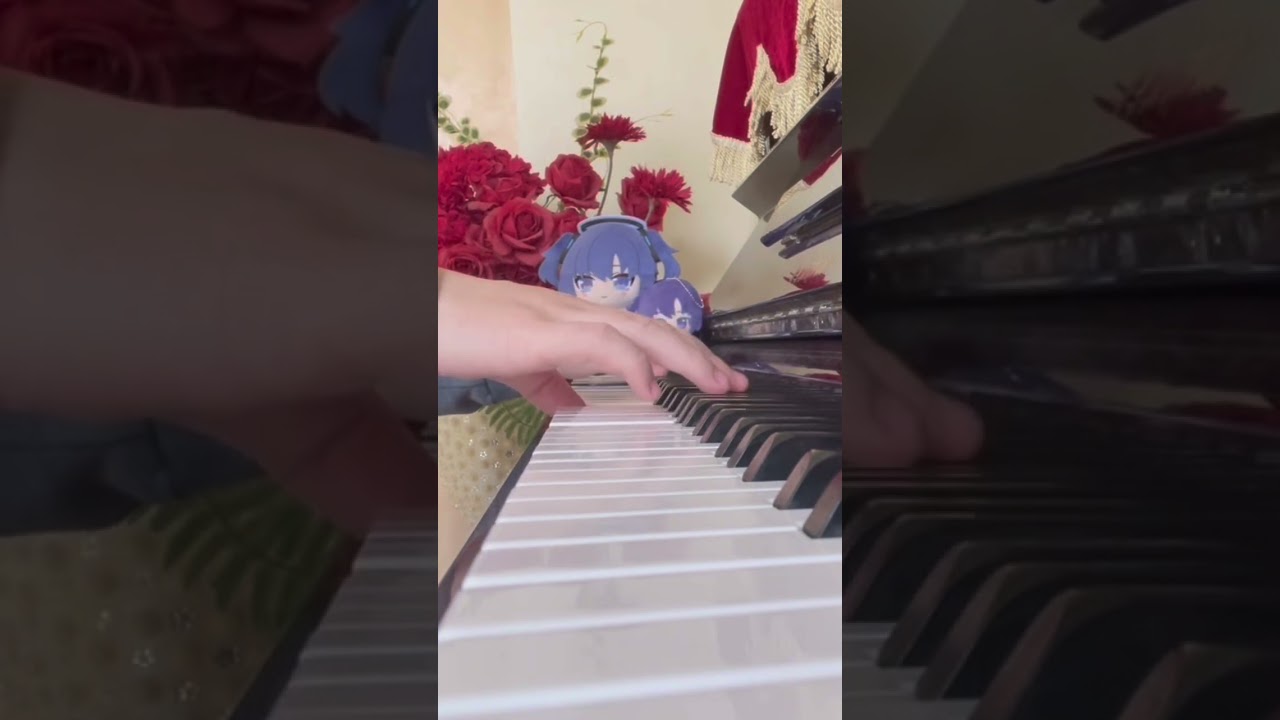 I tried playing OST 341 (Blue Archive) by Ears. Himari Battle's L2D Song #piano #bluearchiveglobal