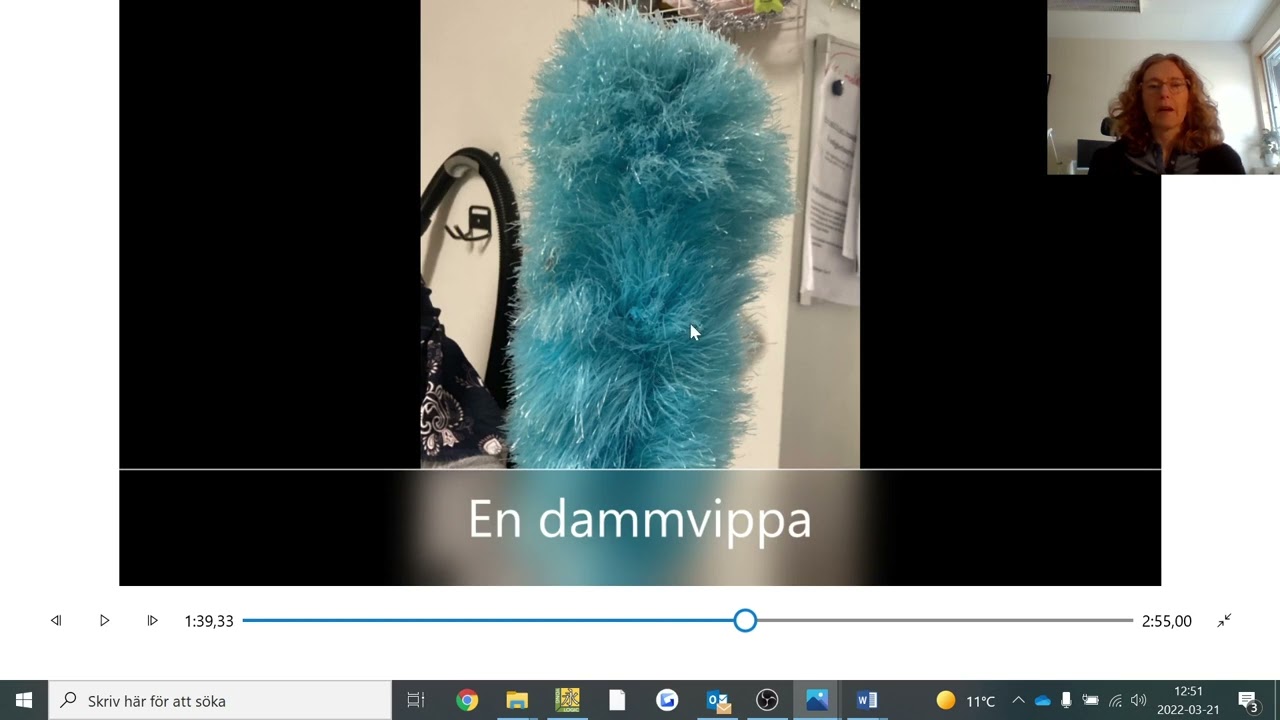 Lokalvårdare på en skola