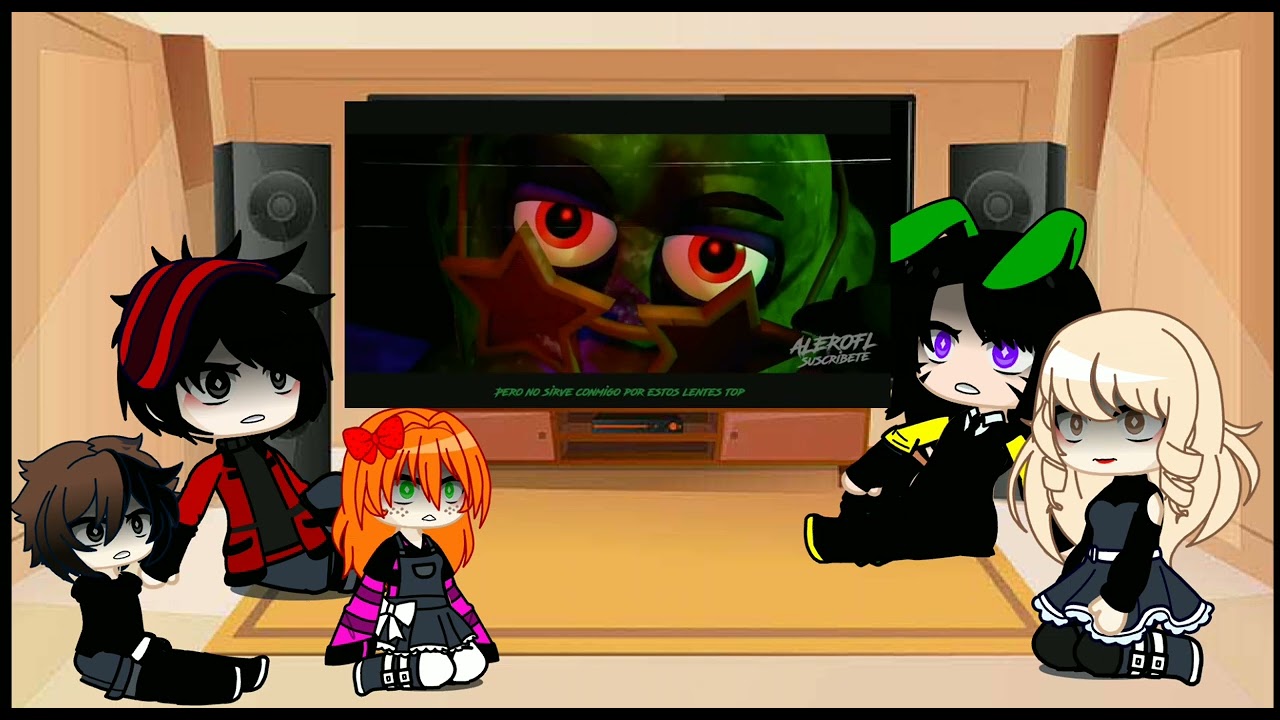La familia Afton reaccionan a un Rap de Security Breach