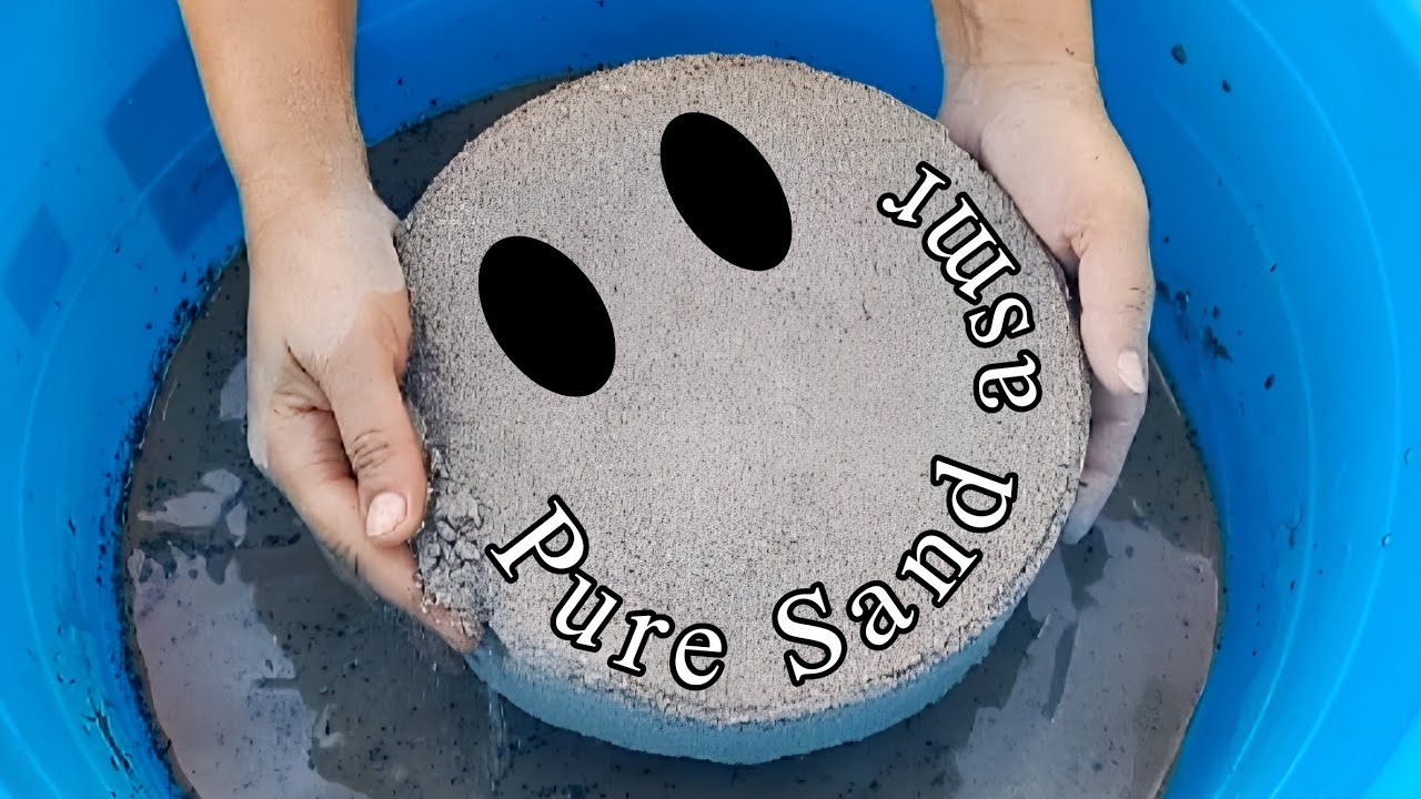 Pure sand round shapes crumbling in water, on floor| for @MBA GAMING YT   | Pure sand asmr