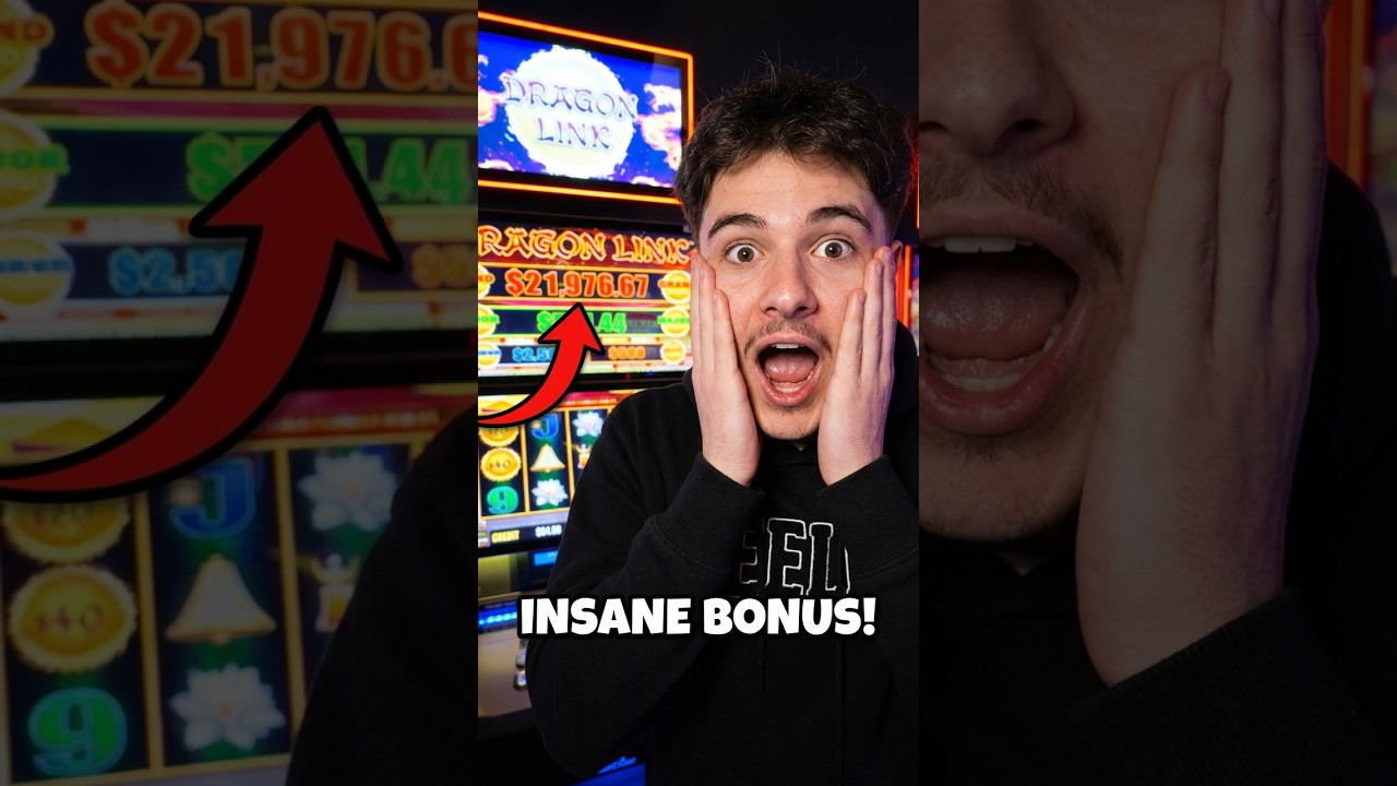 THIS DRAGON LINK BONUS WAS INSANE! #slots #casino #win