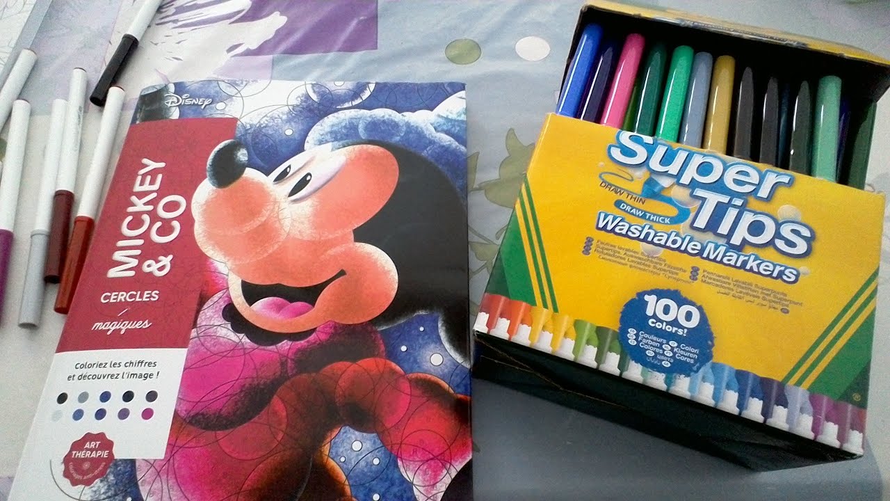 mes nouveaux feutres je commence nouveau coloriage ... dur dur davoir le calme avec les voisins...