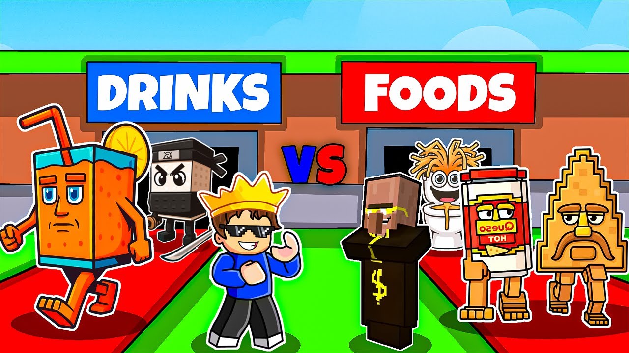 FOOD Vs DRINK in Steal A Brainrot !!
