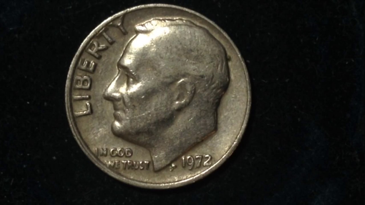 1972 Roosevelt Dime (Mintage 433 Million)