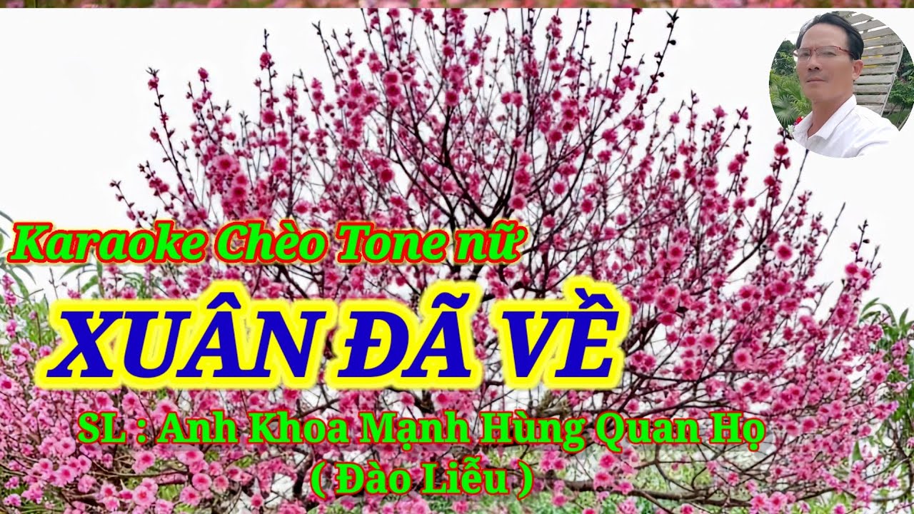 Karaoke chèo Tone nữ | Xuân đã về