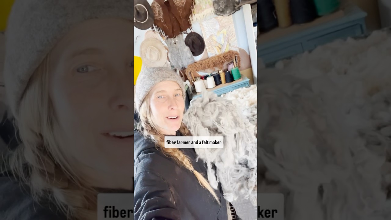 The Ancient Art of Felt Making &ndash; How It All Began!🧜&zwj;♀️🦙🐑 #wool #textile #primitiveskills #shorts