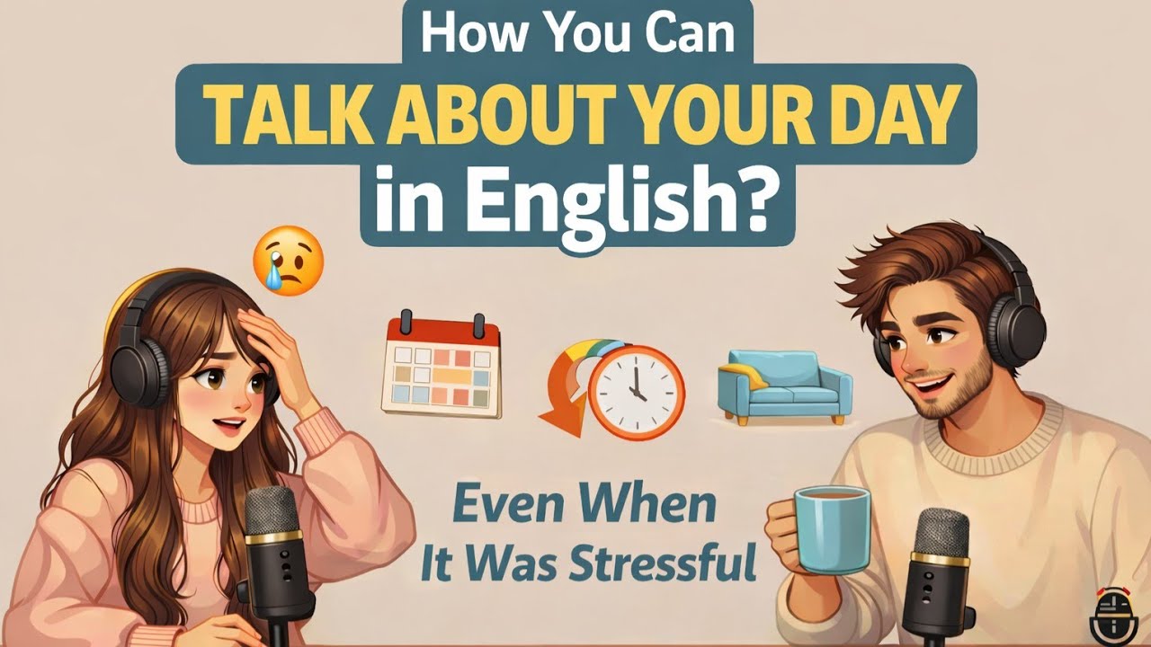 How to Talk About Your Day in English — Even When It Was Stressful!