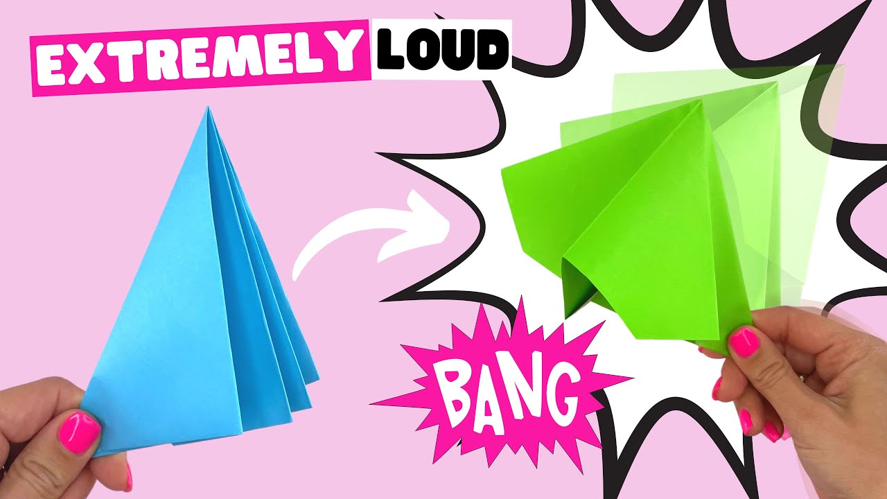 Jak zrobić EASY paper POPPER [origami banger, głośny papierowy banger]