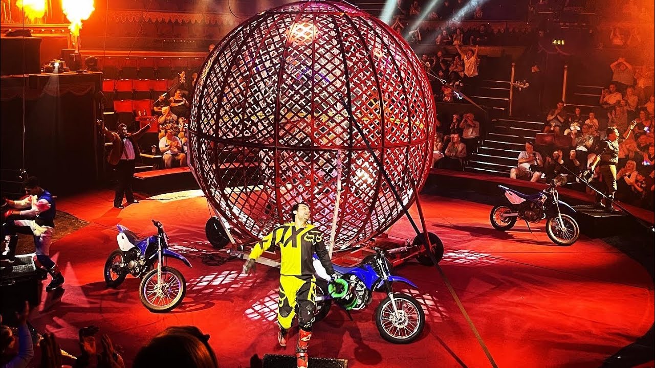 The wheel of death, hippodrome circus