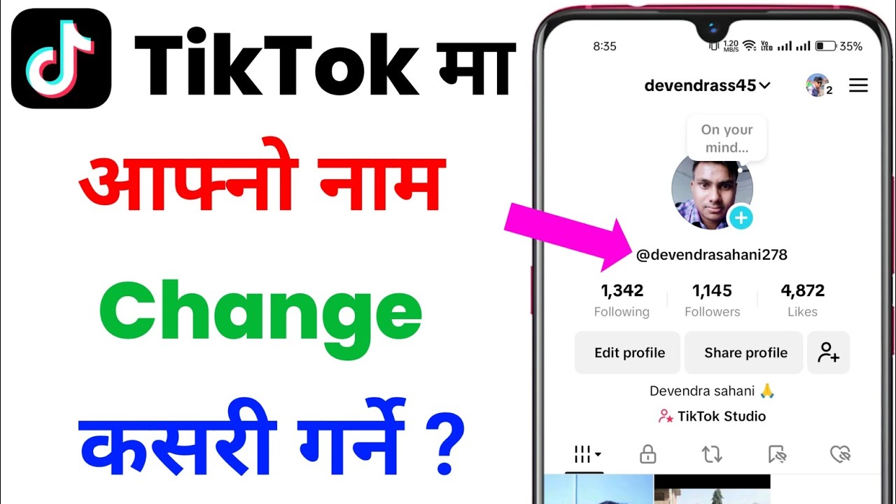 TikTok Name Kasari Change Garne / How to Change TikTok Name / TikTok Ma Name Change Kasari Garne ?