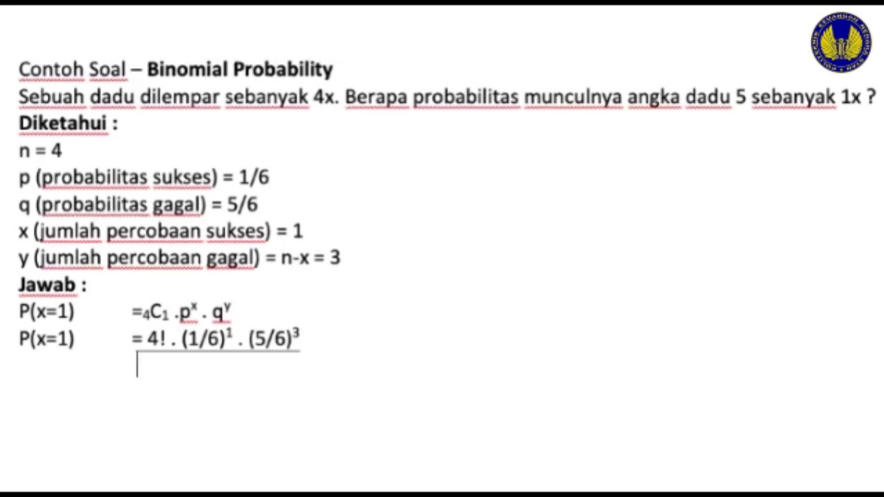 Serial Statistika Terapan  Distribusi Binomial
