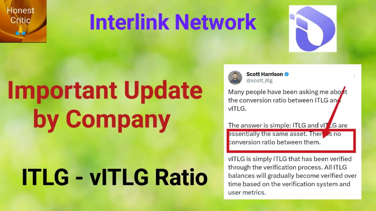 Important Update by Scott - ITLG - vITLG Ratio