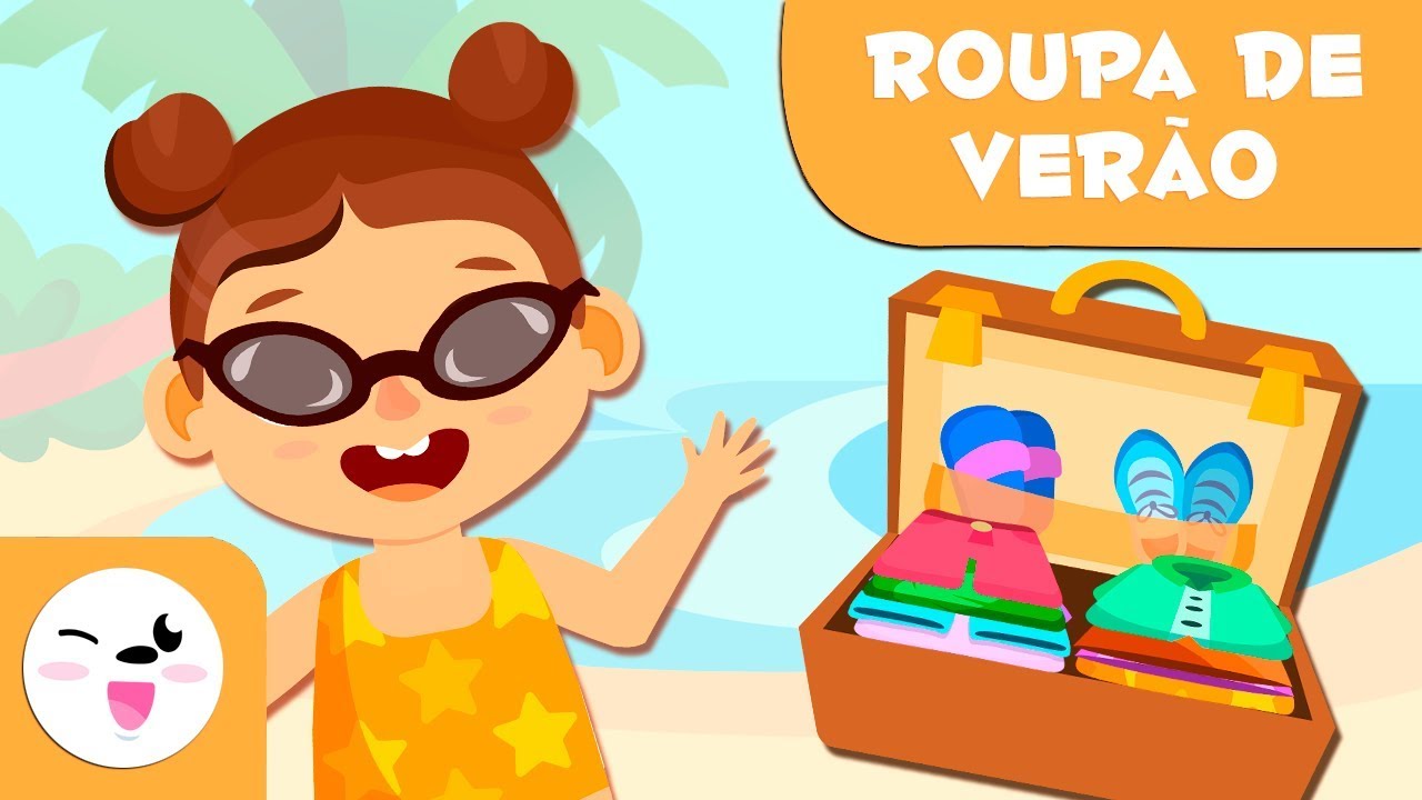 Roupa de ver&atilde;o - Vocabul&aacute;rio em portugu&ecirc;s para crian&ccedil;as