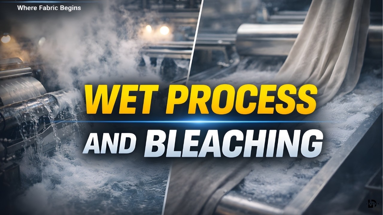 Wet Process and Bleaching in Textile Manufacturing#fabric#apparel#textile #fashion#textilefinishing