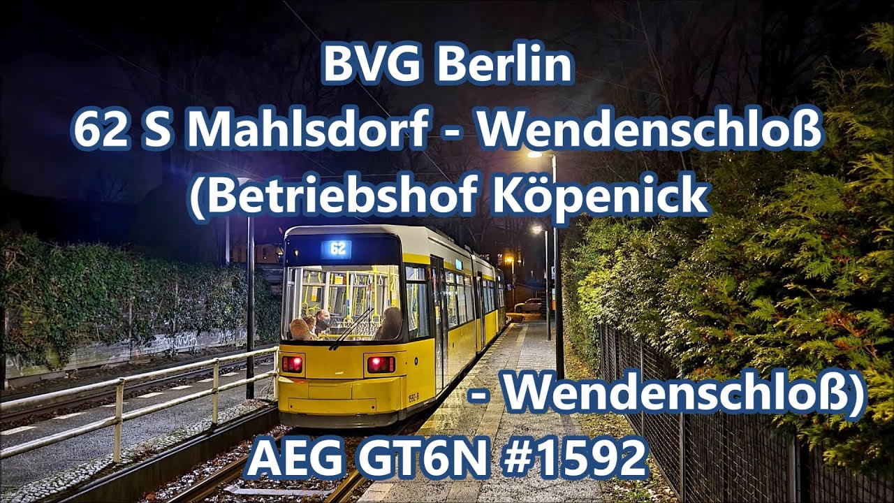BVG Berlin - AEG GT6N #1592, Linie 62