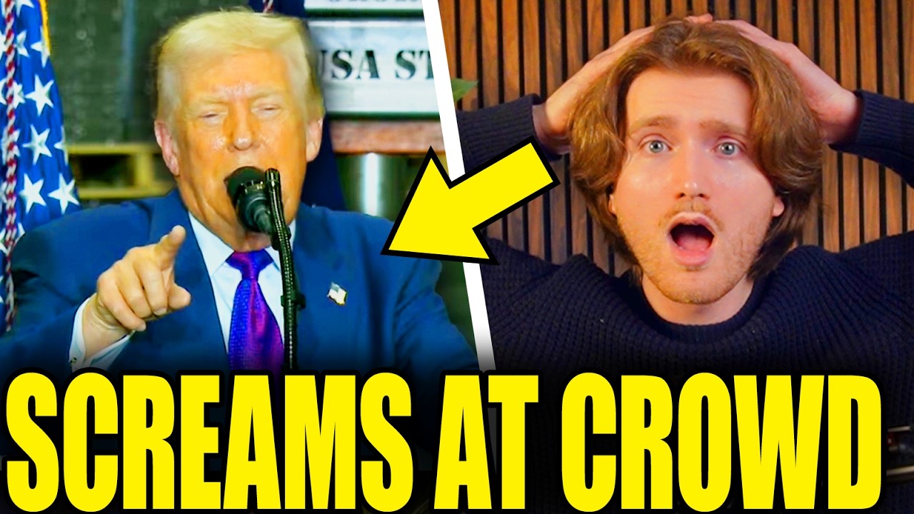 Shaken Sick Trump Starts Screaming At Crowd As Speech Implodes