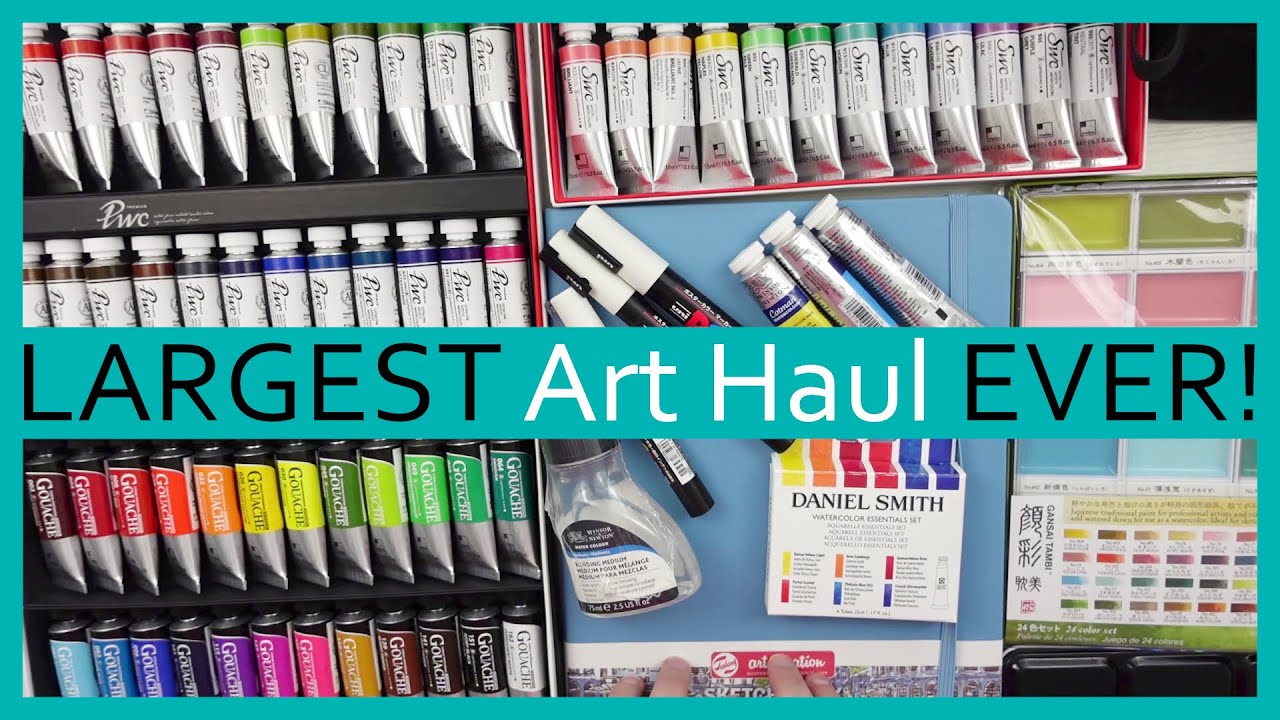 🎨 LARGEST Art Haul EVER 🎨 Watercolor, Gouache, and More!