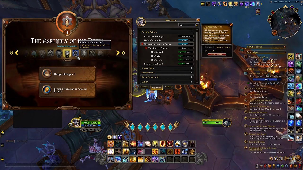 Questing in the War Within World of Warcraft