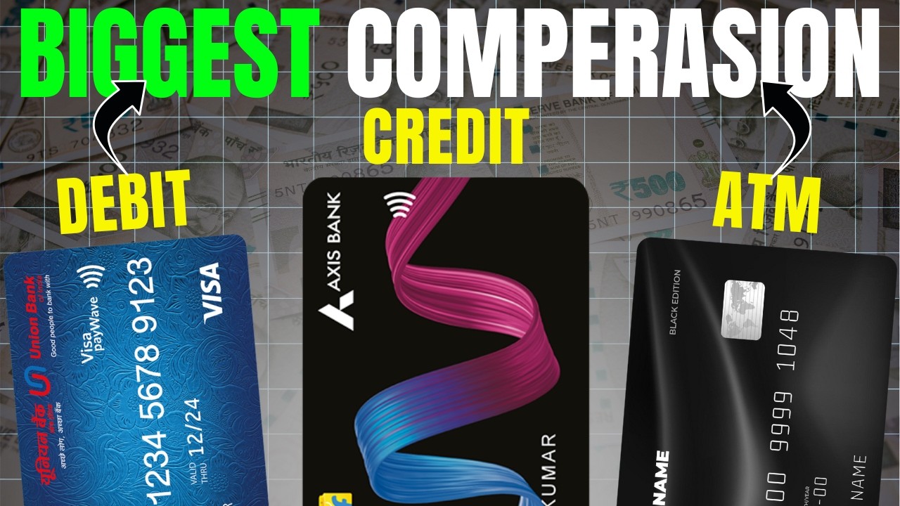 ATM Card Vs Debit Card Vs Credit Card | The Real Difference