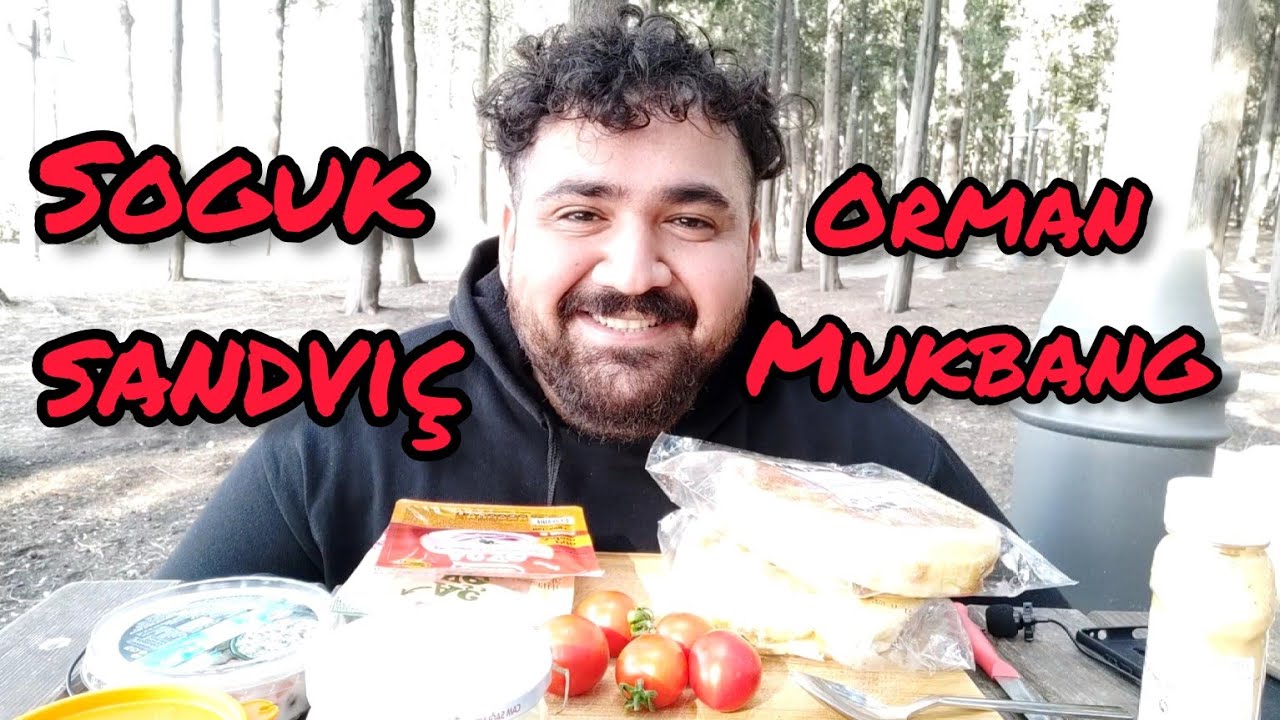 SOGUK SANDVİÇ ORMAN MUKBANG / TÜRKÇE MUKBANG / TÜRKÇE ASMR / TÜRÇE ASMR YEMEK / TÜRKÇE MUKBANG YEMEK