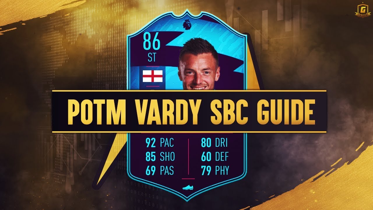 FIFA 20 POTM Jamie Vardy SBC Guide Completed - 86 Rated & 20K Spend