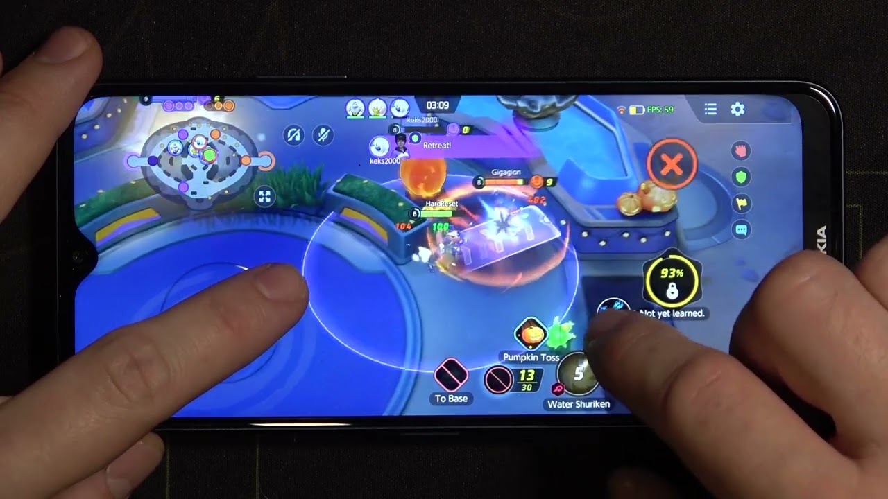 Как тянет Pokemon Unite Nokia G50 / Тест Pokemon Unite на Nokia G50