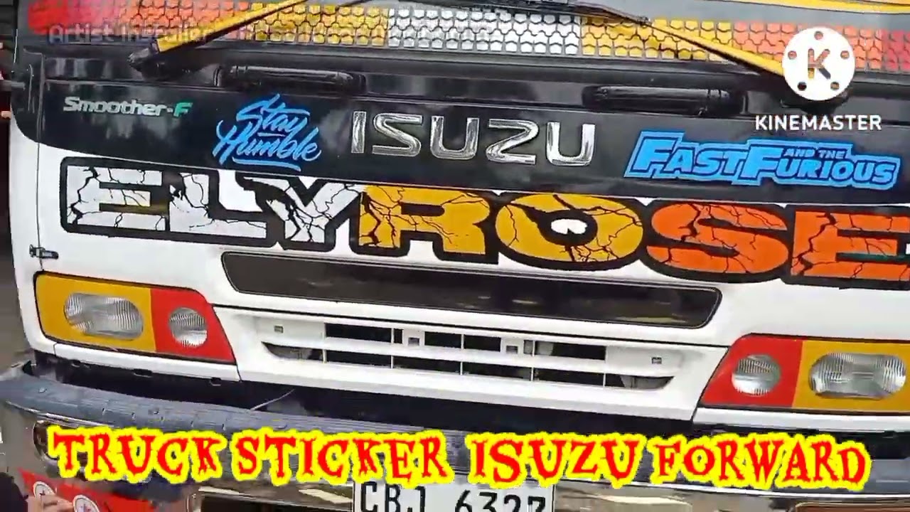 Sticker decal cutout for Isuzu Dropside Forward @rjprintshoptv7628  #rjprintshop