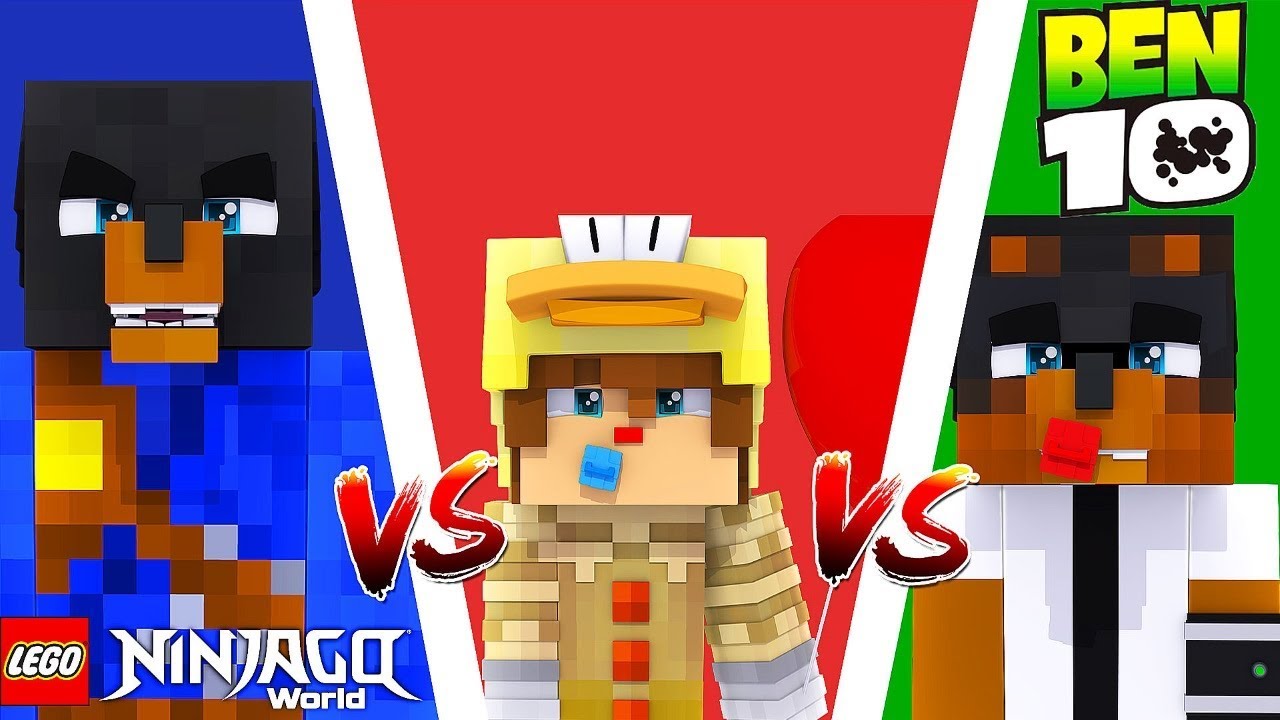 Minecraft HEADWARS || I.T. ISLAND vs BEN 10 ISLAND vs NINJAGO ISLAND!!