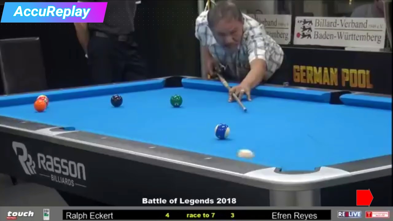 Battle of Legends 2018 EFREN REYES Vs. RALPH ECKERT highlights